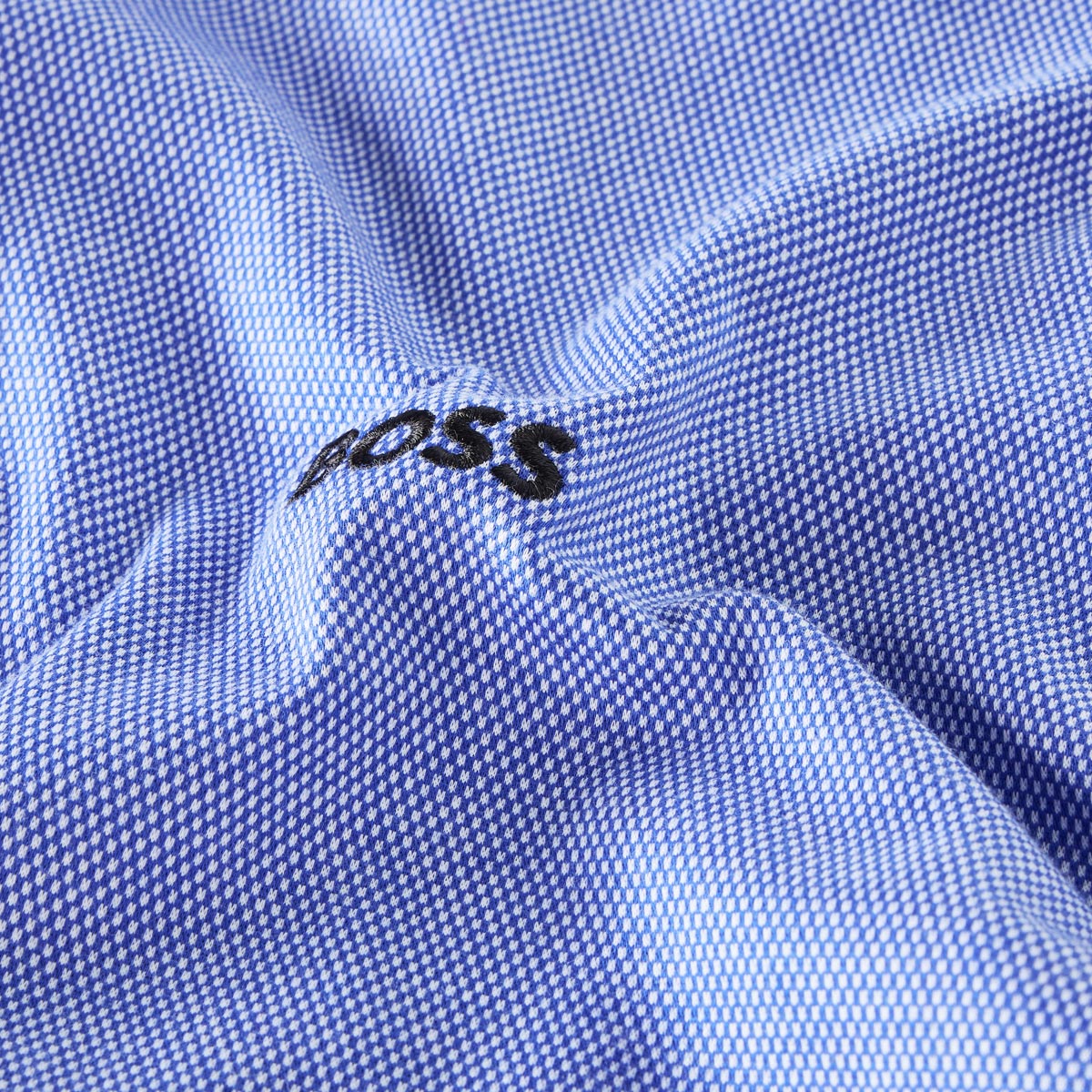 BOSS Freizeithemd aus "Dynamic Jersey" mittelblau