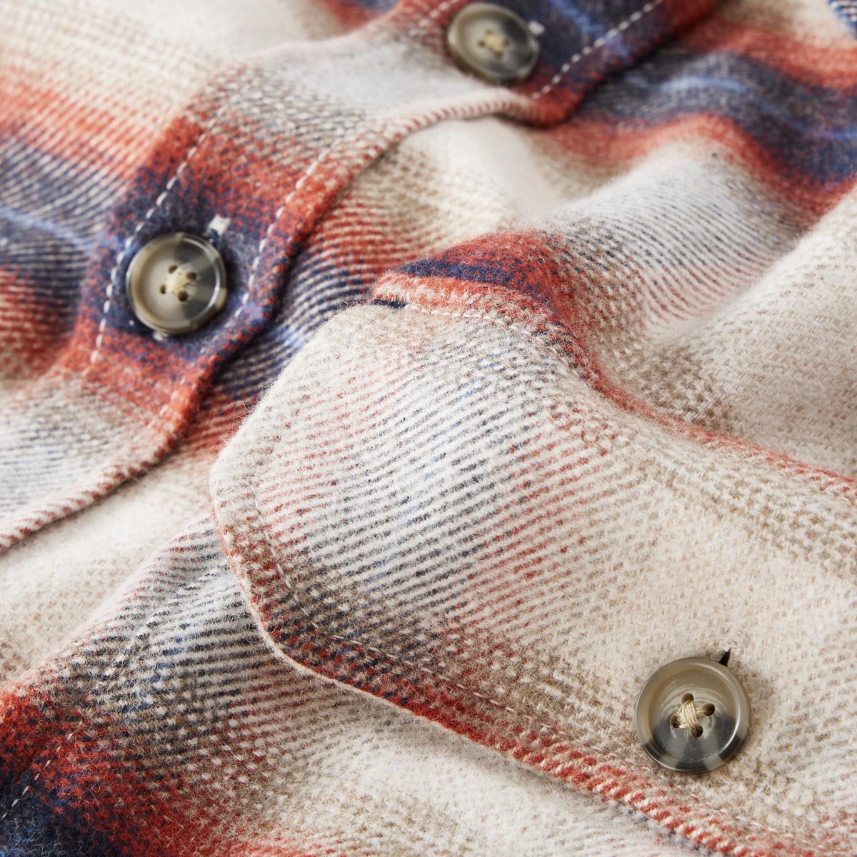 CASA MODA Flanell-Overshirt rot
