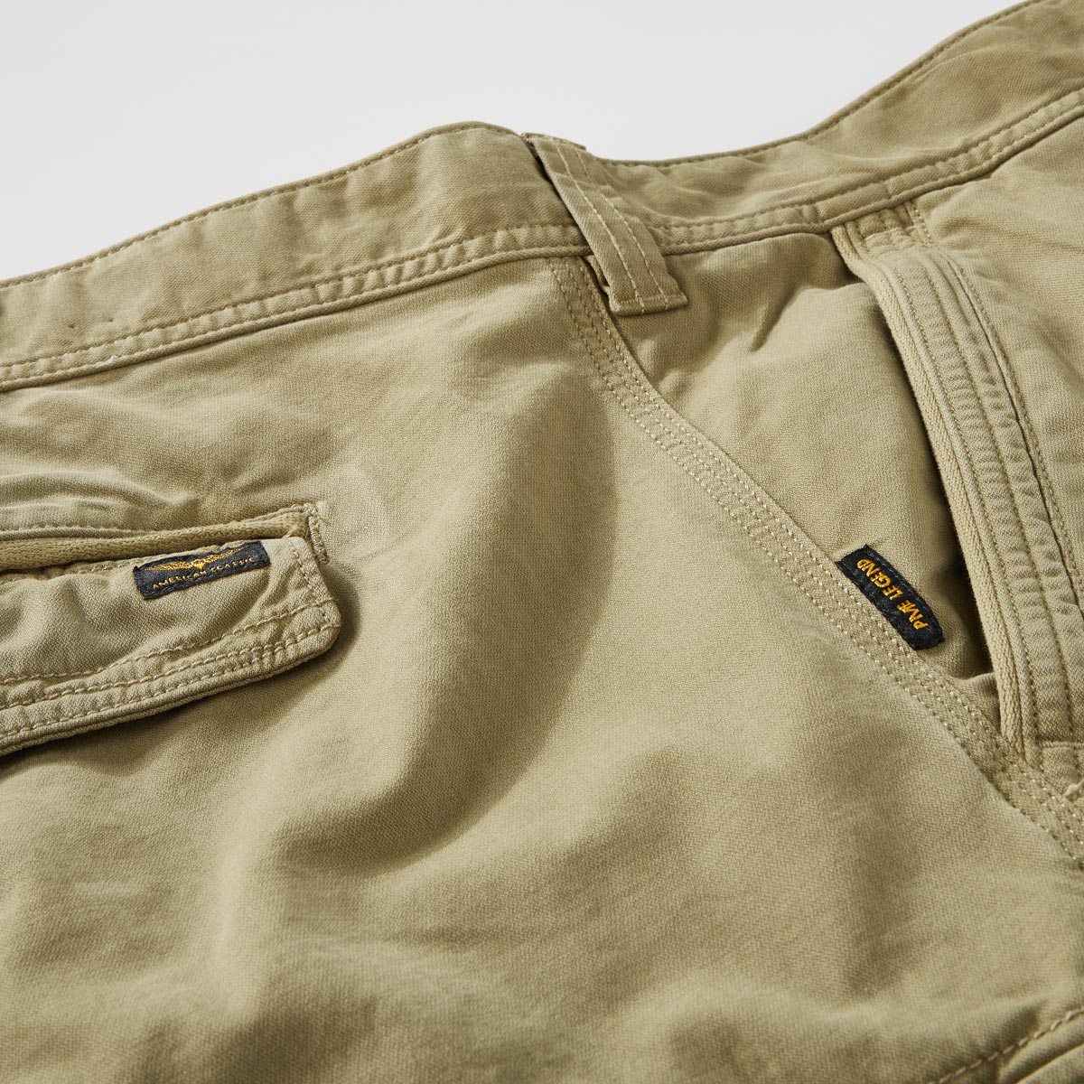 PME LEGEND Stretch-Cargo-Shorts "Rotor" oliv