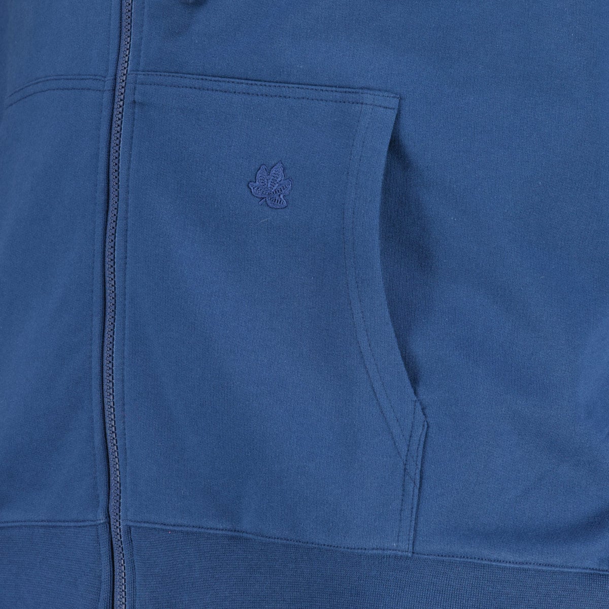Ahorn Kapuzenjacke aus Baumwolle blau Ahorn Kapuzenjacke aus Baumwolle blau