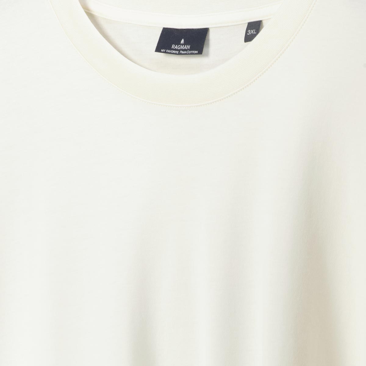 RAGMAN T-Shirt aus Pima-Baumwolle beige