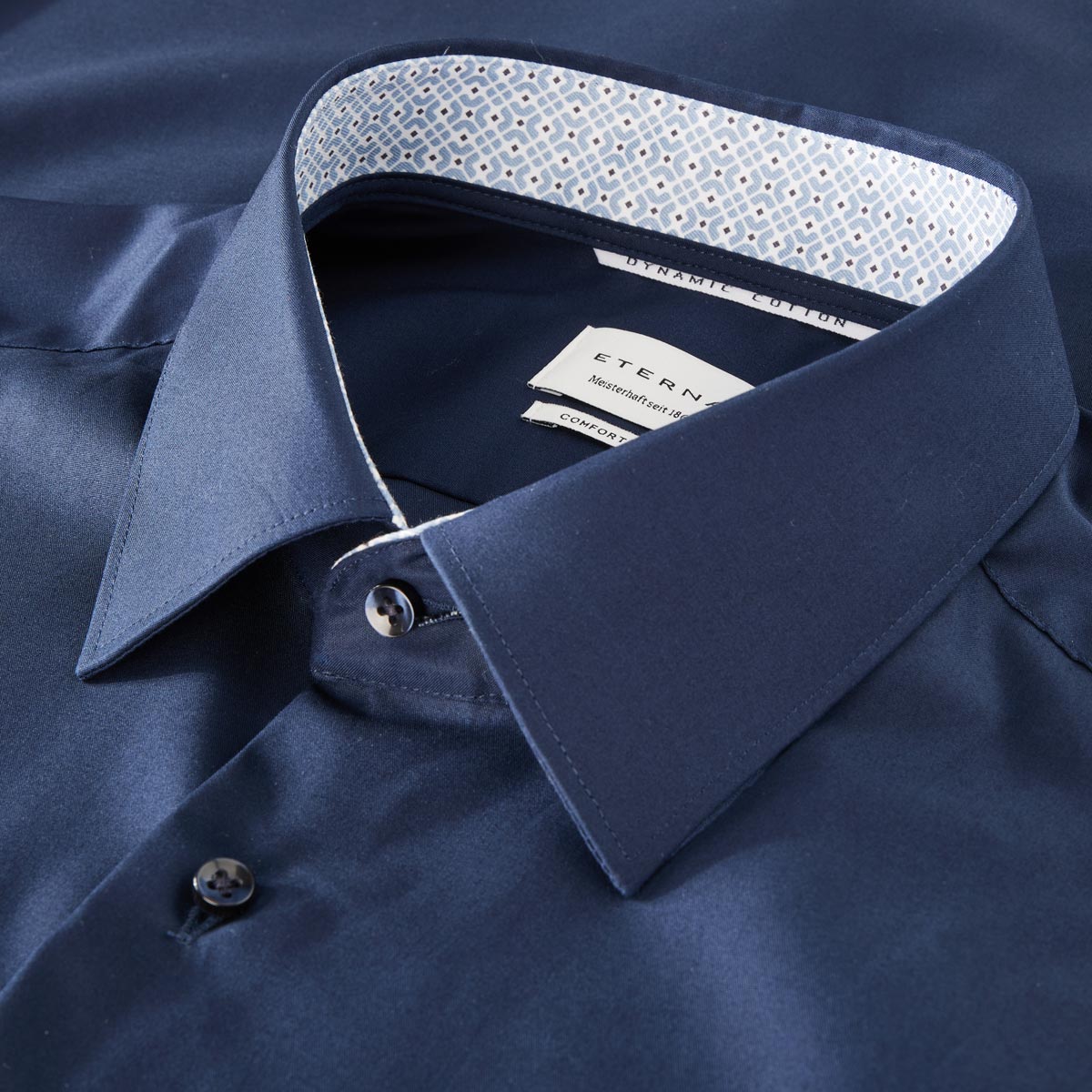 ETERNA Businesshemd aus "Dynamic Cotton™", bügelfrei marine