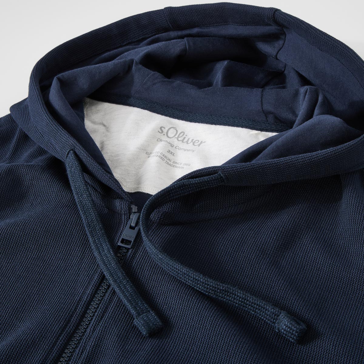 s.Oliver Sweatjacke mit Struktur blau