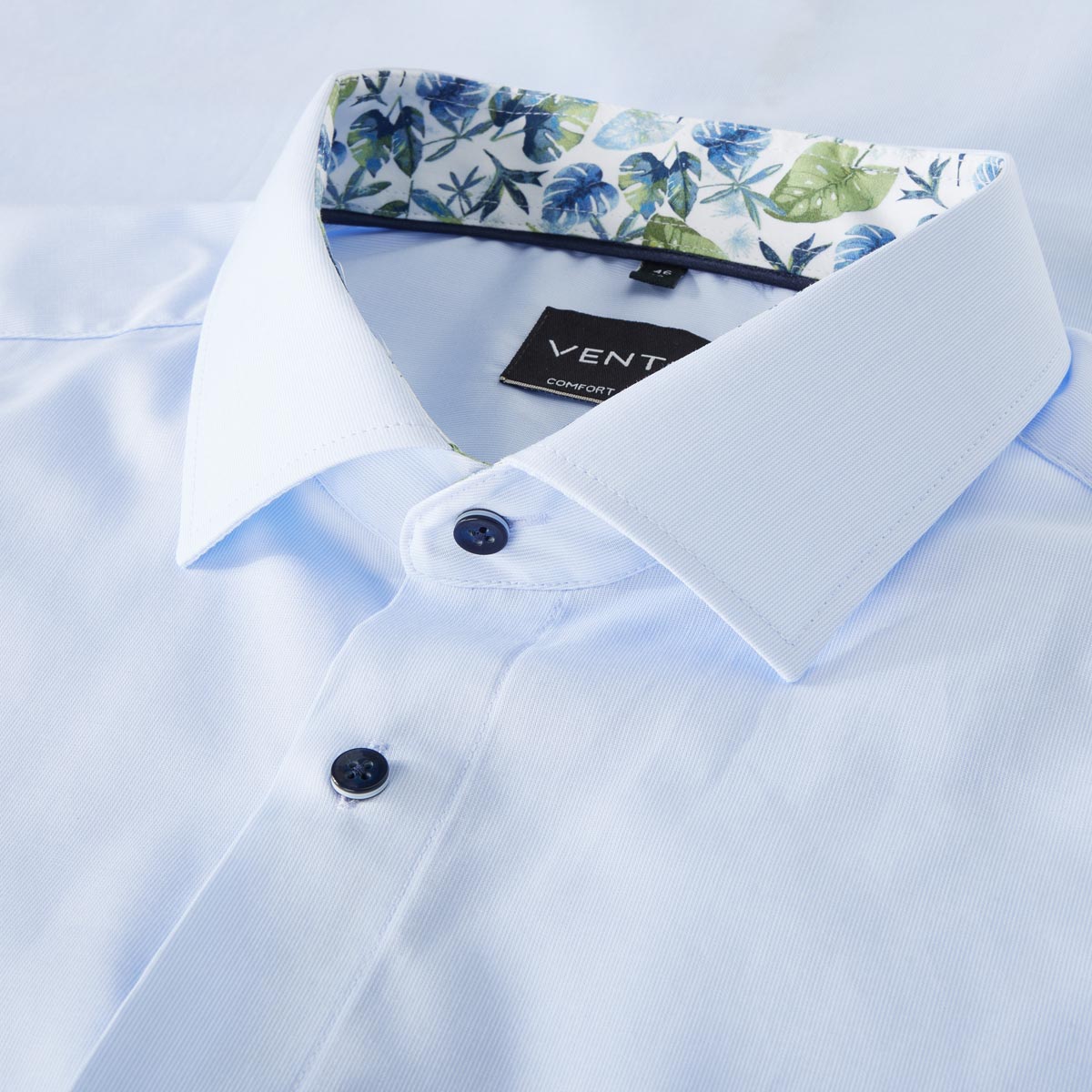 VENTI Businesshemd aus Baumwolle blau