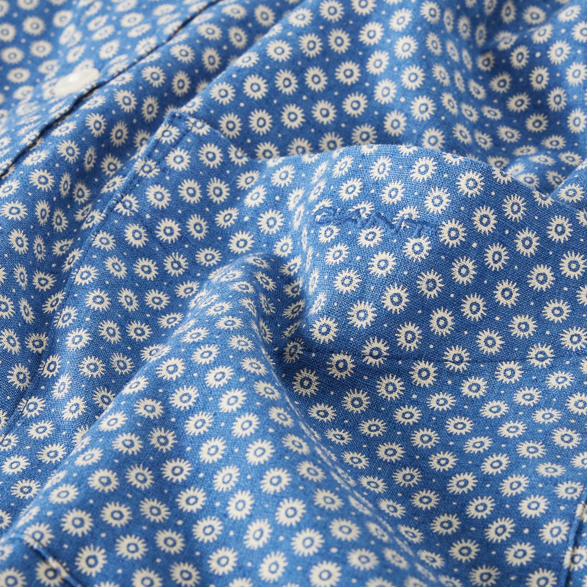 Gant Freizeithemd mit Leinen blau