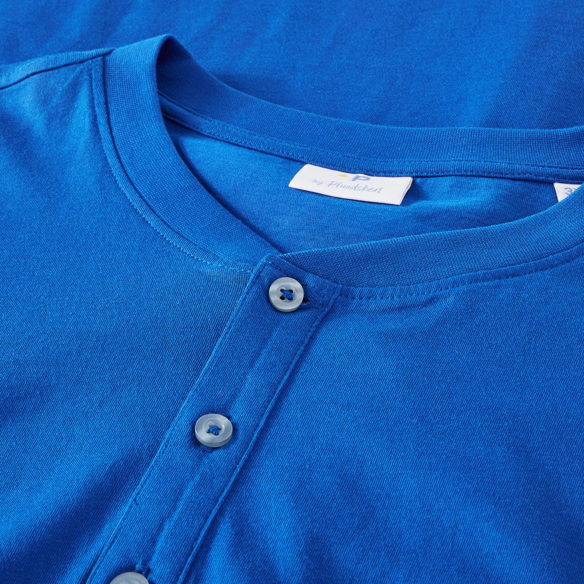 Pfundskerl Doppelpack Shirt mit Serafinokragen royalblau