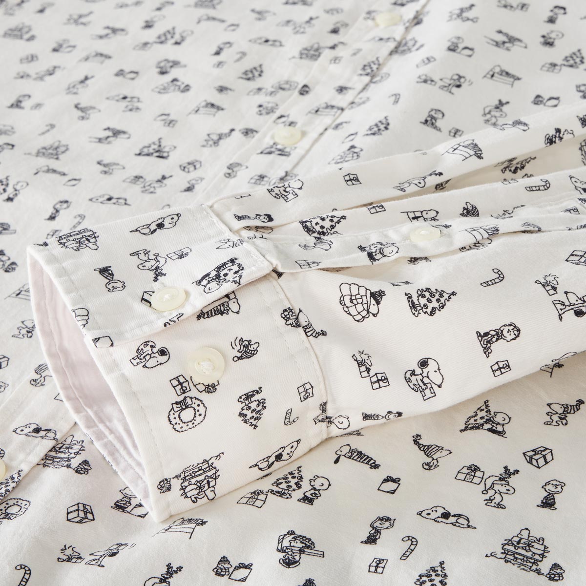 s.Oliver Freizeithemd mit Snoopy-Motiv weiß