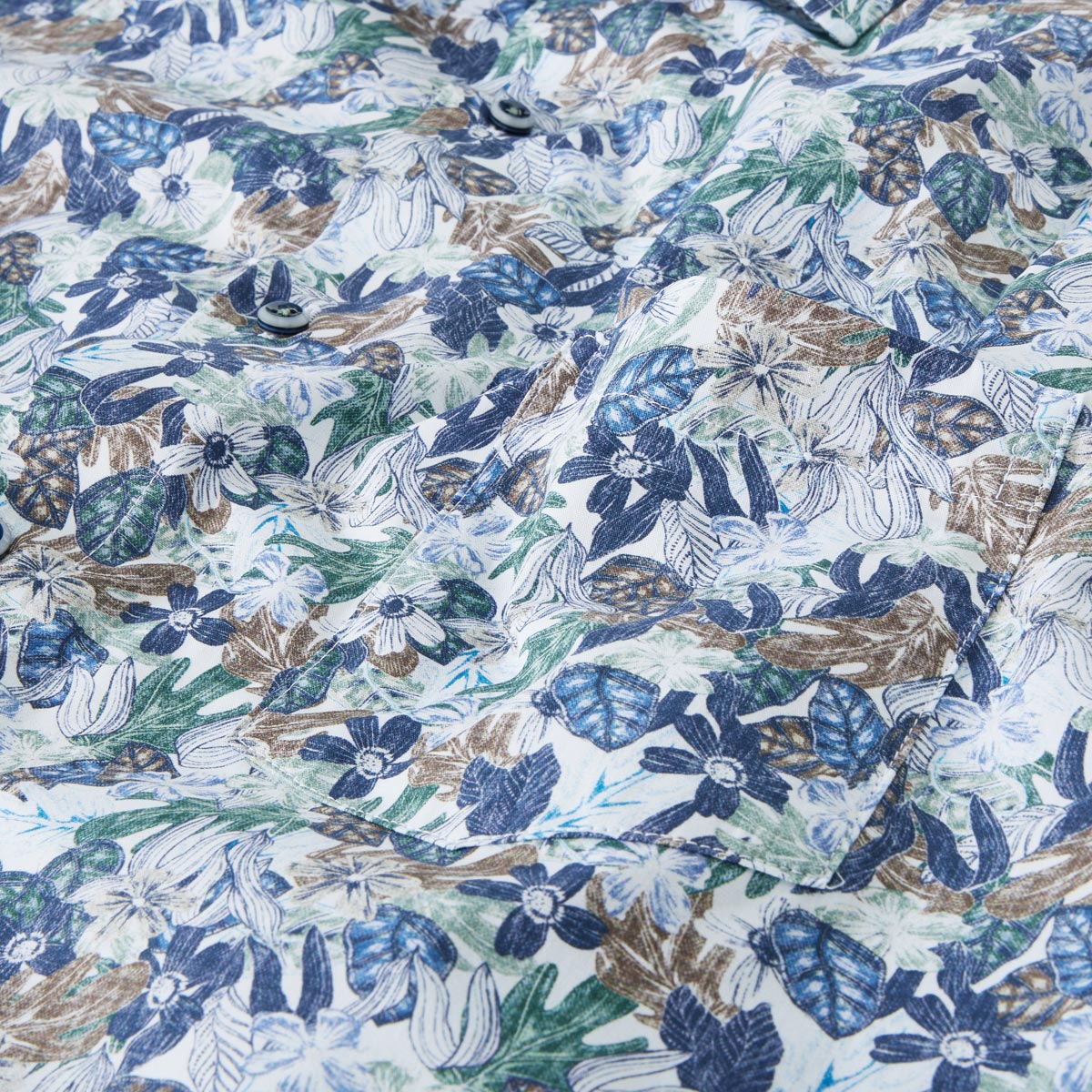 CASA MODA Businesshemd mit floralem Muster grün