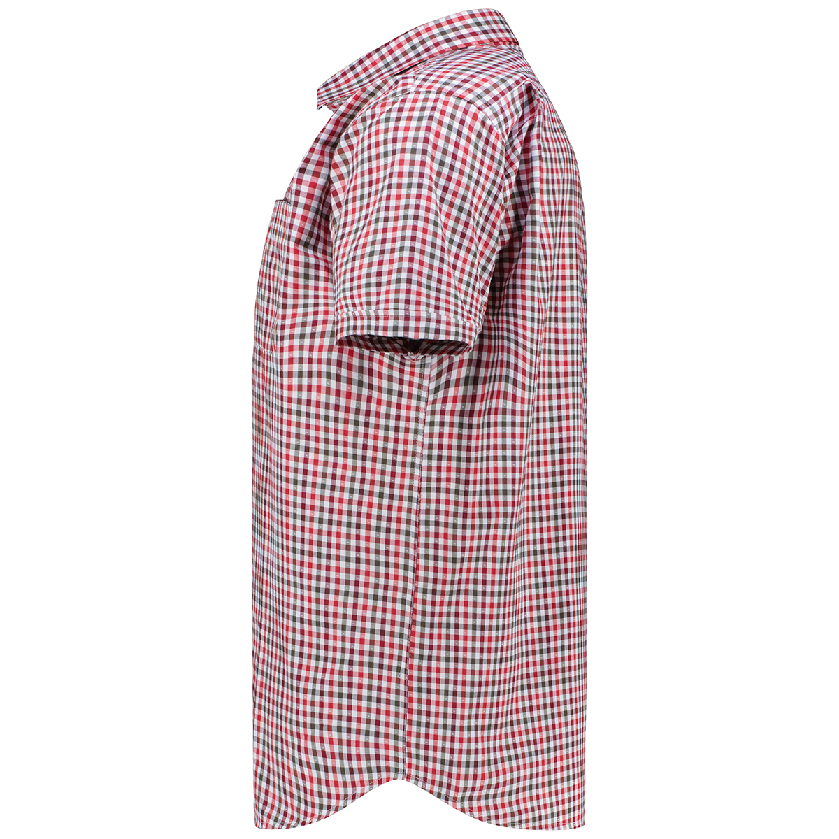 Maddox Kariertes Trachtenhemd rot/weiß