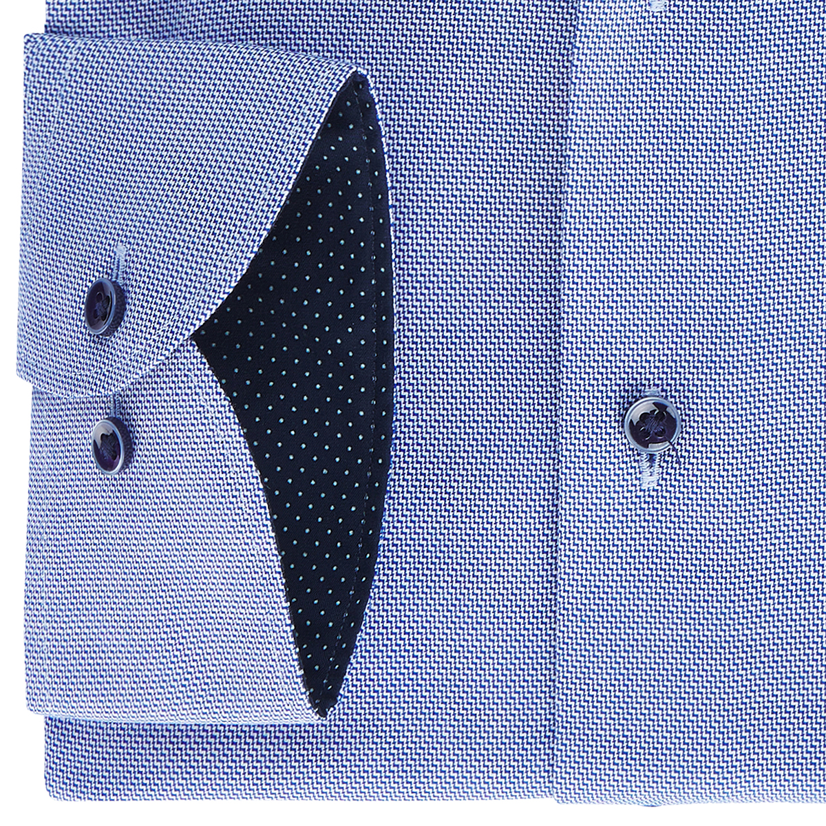 ETERNA Businesshemd, langarm, bügelfrei blau/weiß