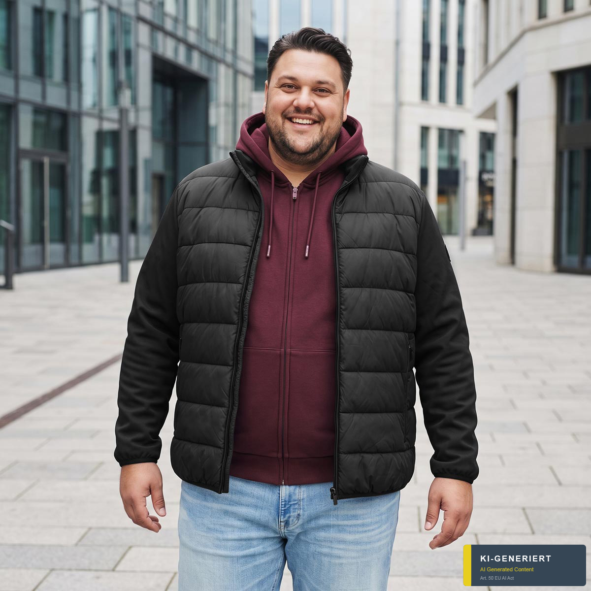 Jack&Jones Steppjacke, windabweisend schwarz