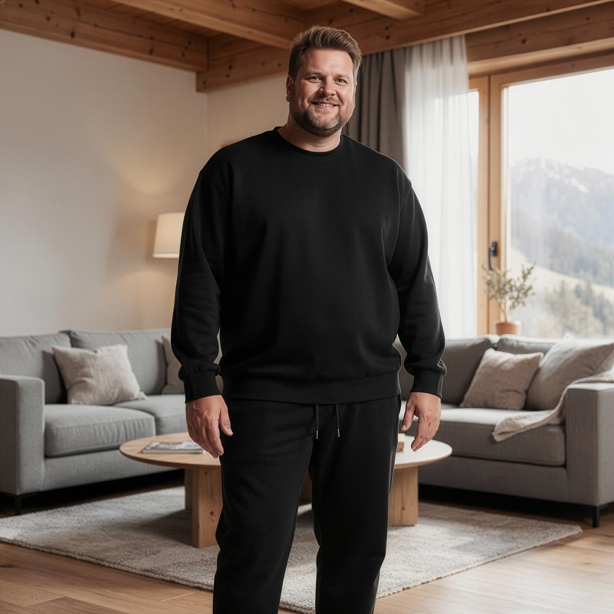 Pfundskerl Sweatshirt aus Baumwollmischung schwarz