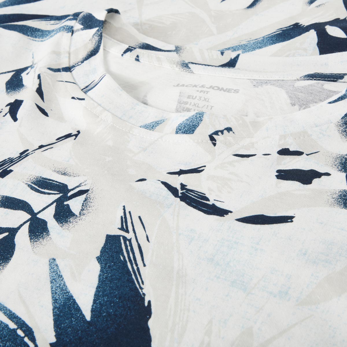 Jack&Jones T-Shirt mit Allover-Muster weiß