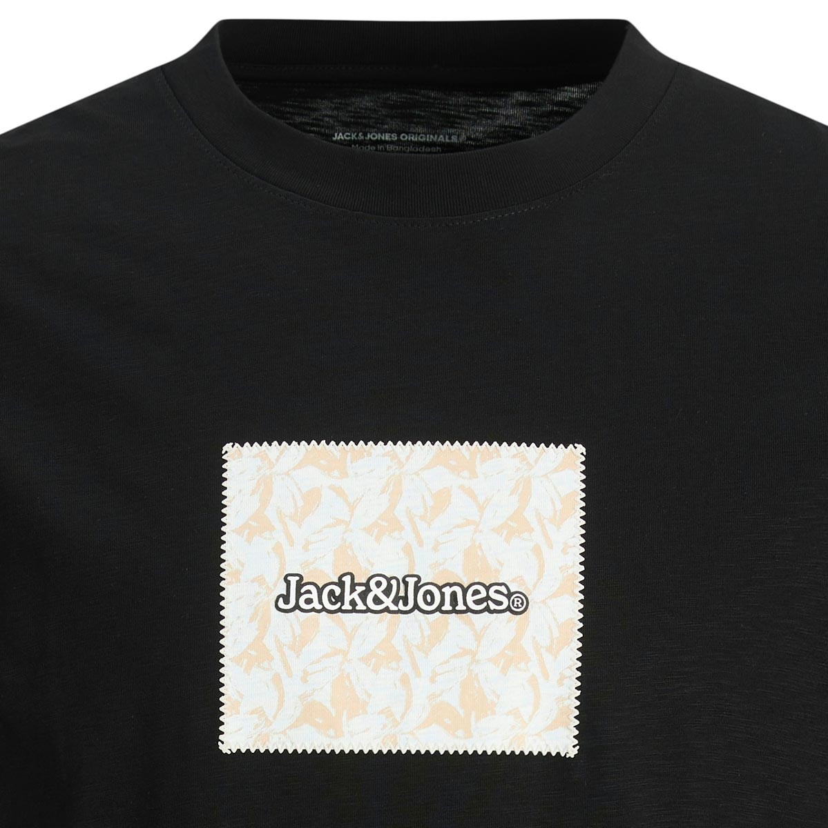 Jack&Jones T-Shirt mit Label-Print schwarz