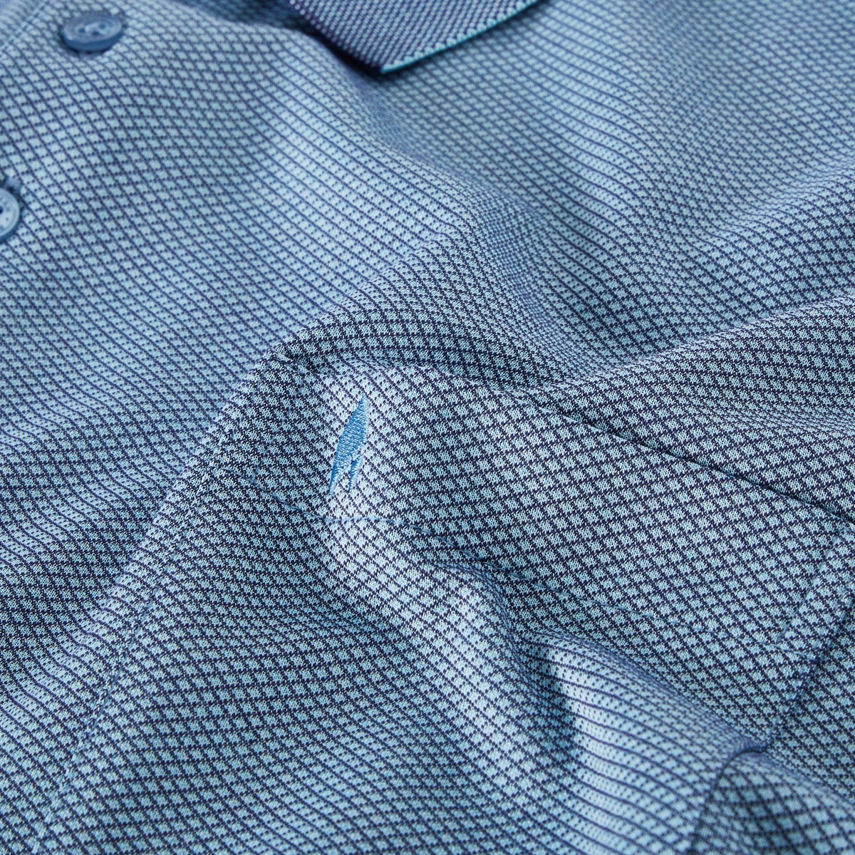 RAGMAN Pflegeleichtes Poloshirt "Soft Knit" blau