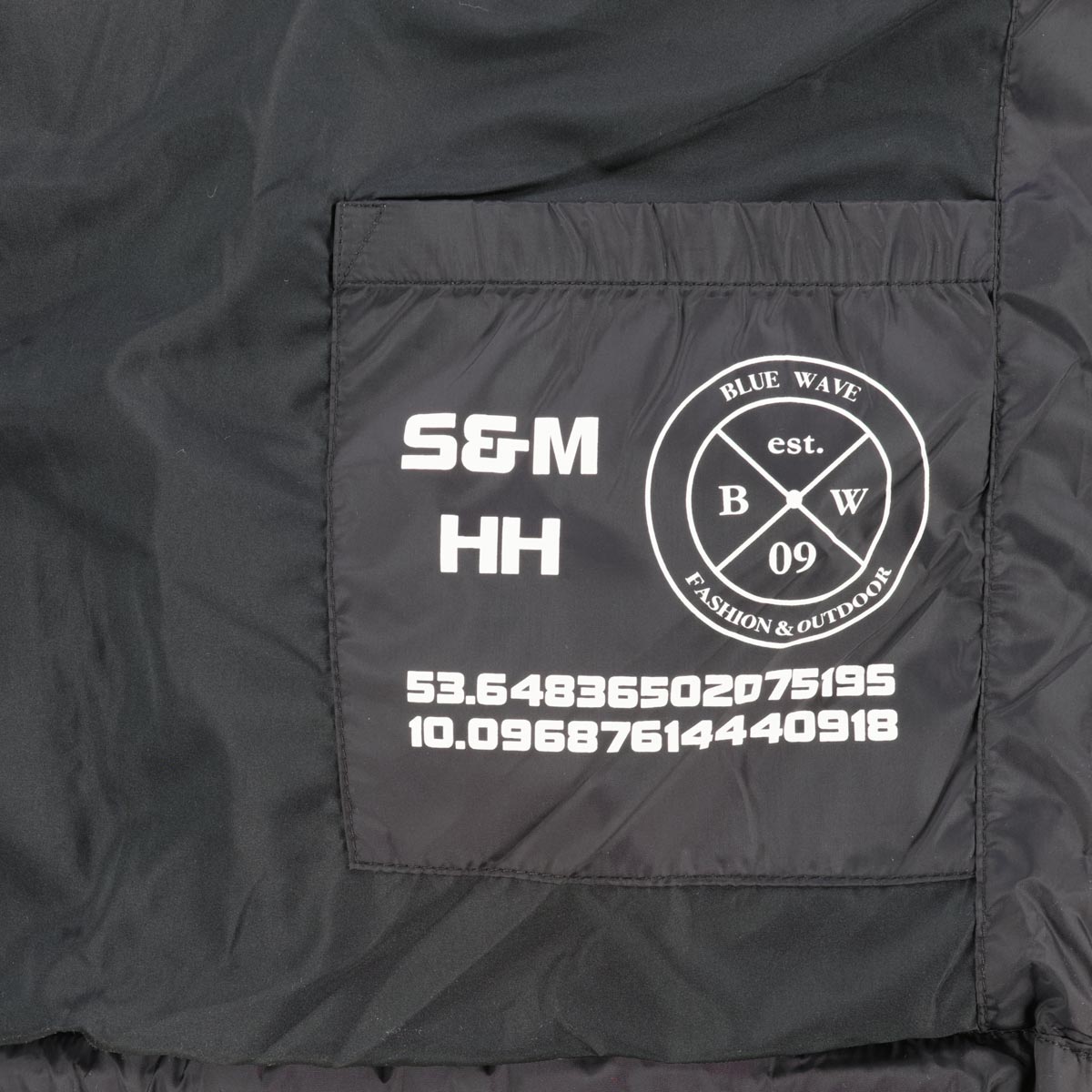 Blue Wave Wattierte Weste mit Kapuze, wind- und wasserabweisend oliv