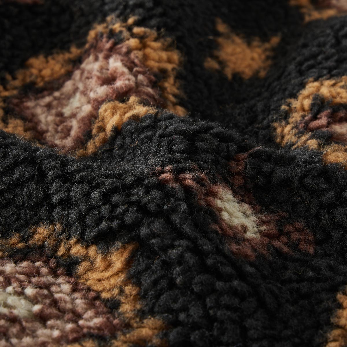 Jack&Jones Fleecejacke mit Stehkragen schwarz