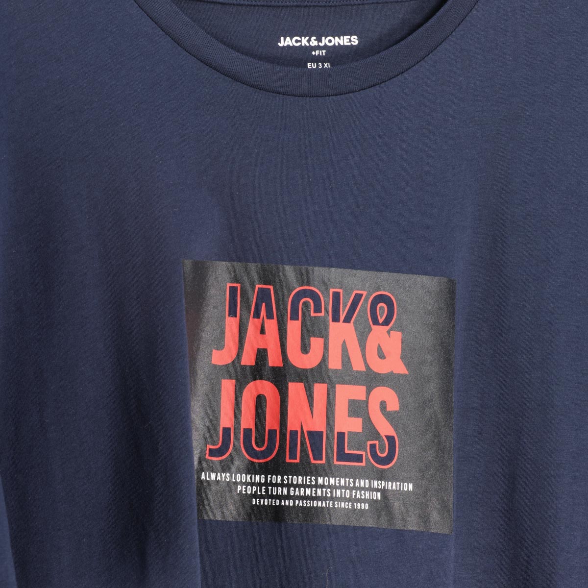 Jack&Jones T-Shirt mit Label-Print marine