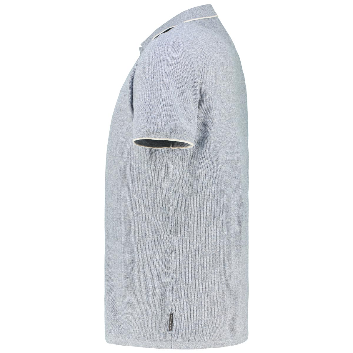 CASA MODA Poloshirt mit Kontrastdetails Farbe jeansblau Größe: 5XL günstig online kaufen