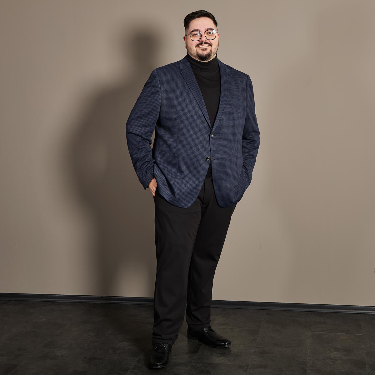 Lerros Sakko aus Stretch-Jersey blau