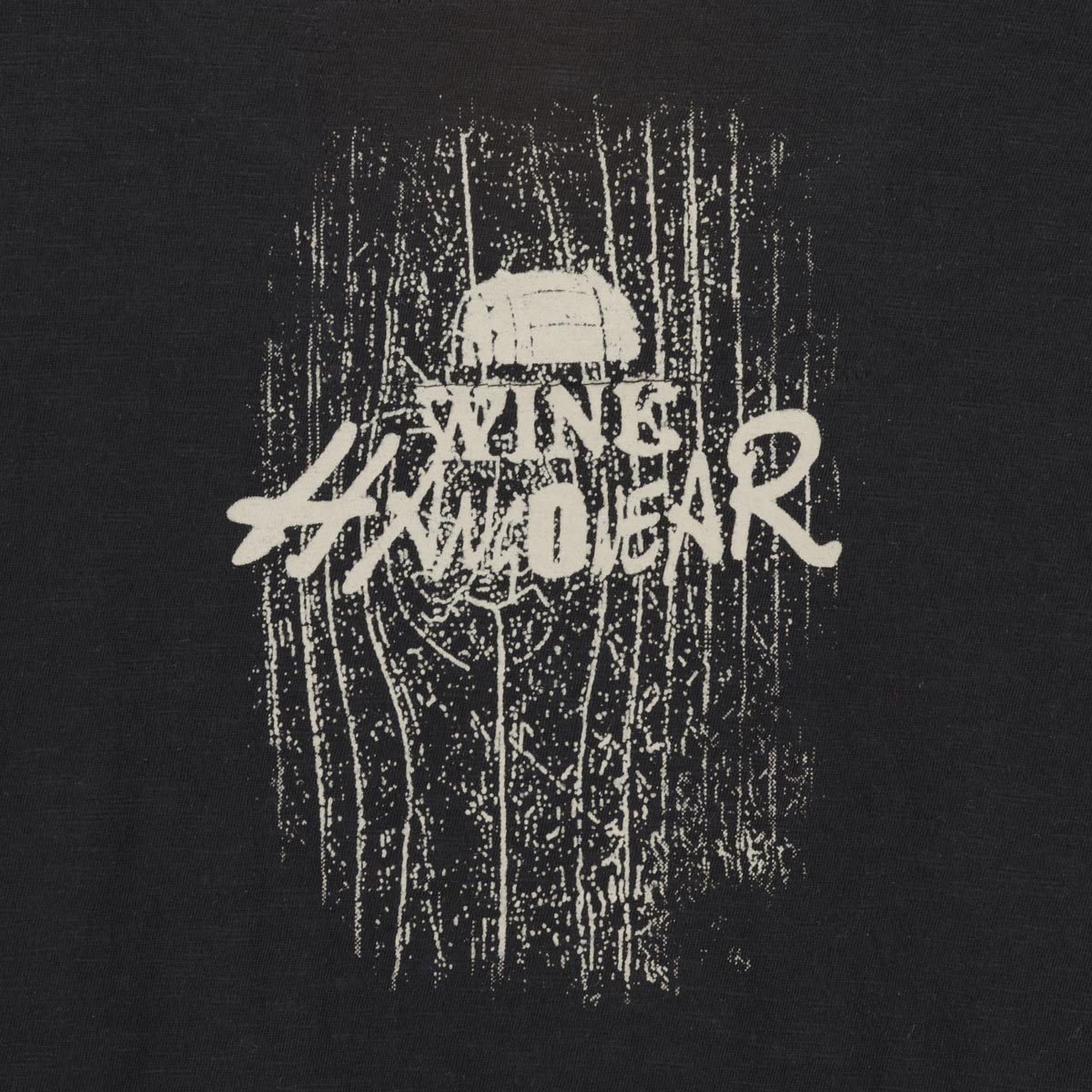 HangOwear T-Shirt mit Print auf Vorder- und Rückseite schwarz