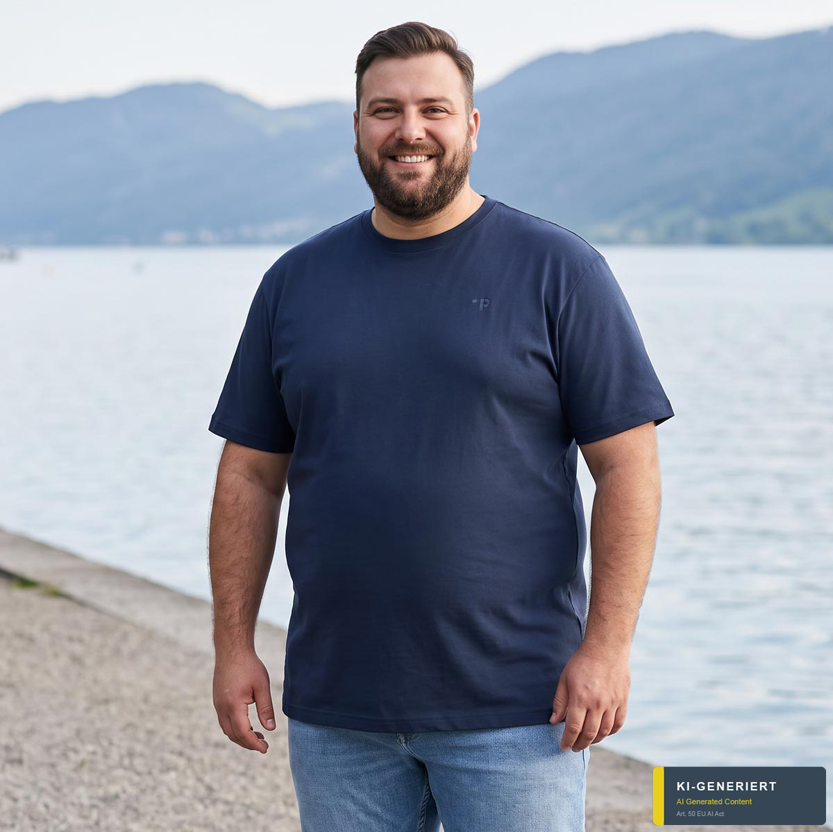 Pfundskerl T-Shirt aus Baumwolle dunkelblau