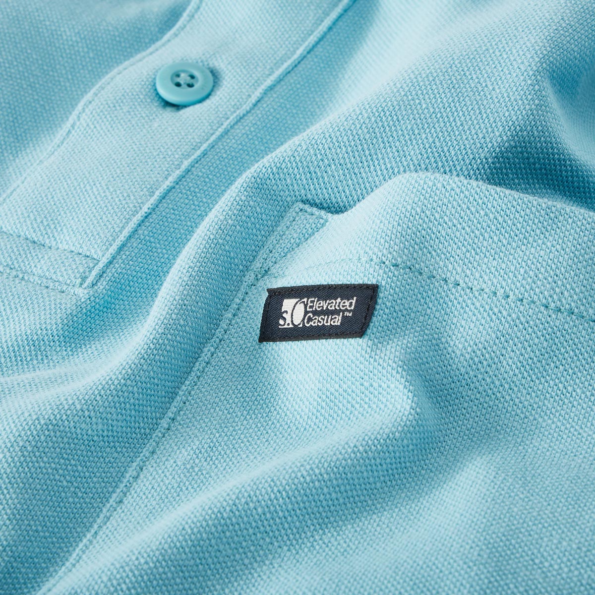 s.Oliver Poloshirt mit Elasthan türkis