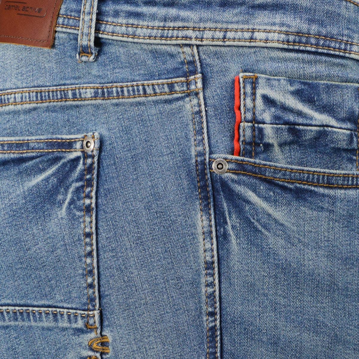 camel active Stretch-Jeans "Houston", Regular Fit blau camel active Stretch-Jeans "Houston", Regular Fit blau
