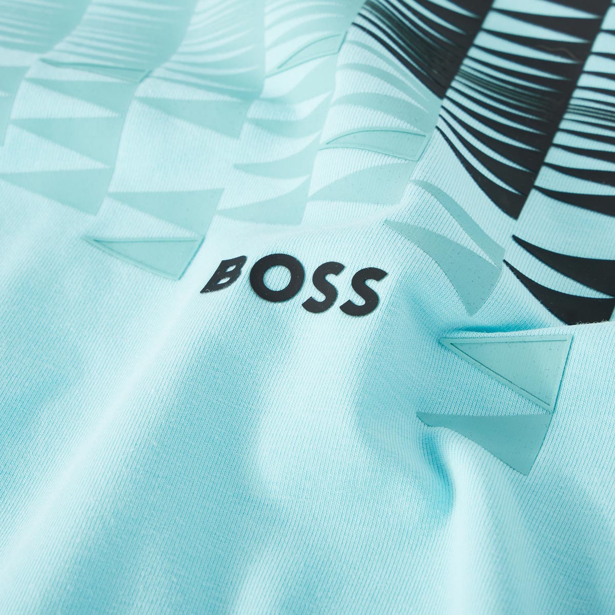 BOSS T-Shirt mit Stretch blau