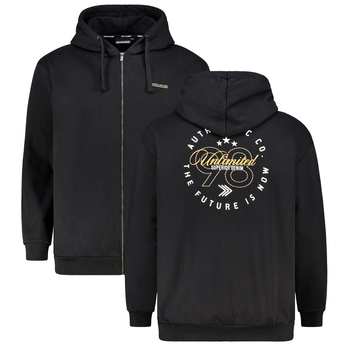 Sweatjacke mit Fleece-Innenseite