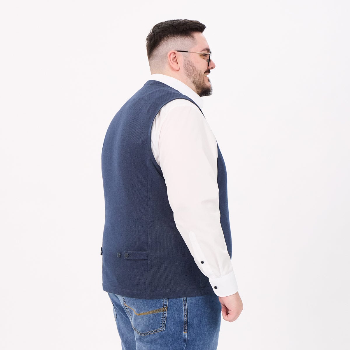 Calamar Sakkoweste mit Stretch dunkelblau Calamar Sakkoweste mit Stretch dunkelblau