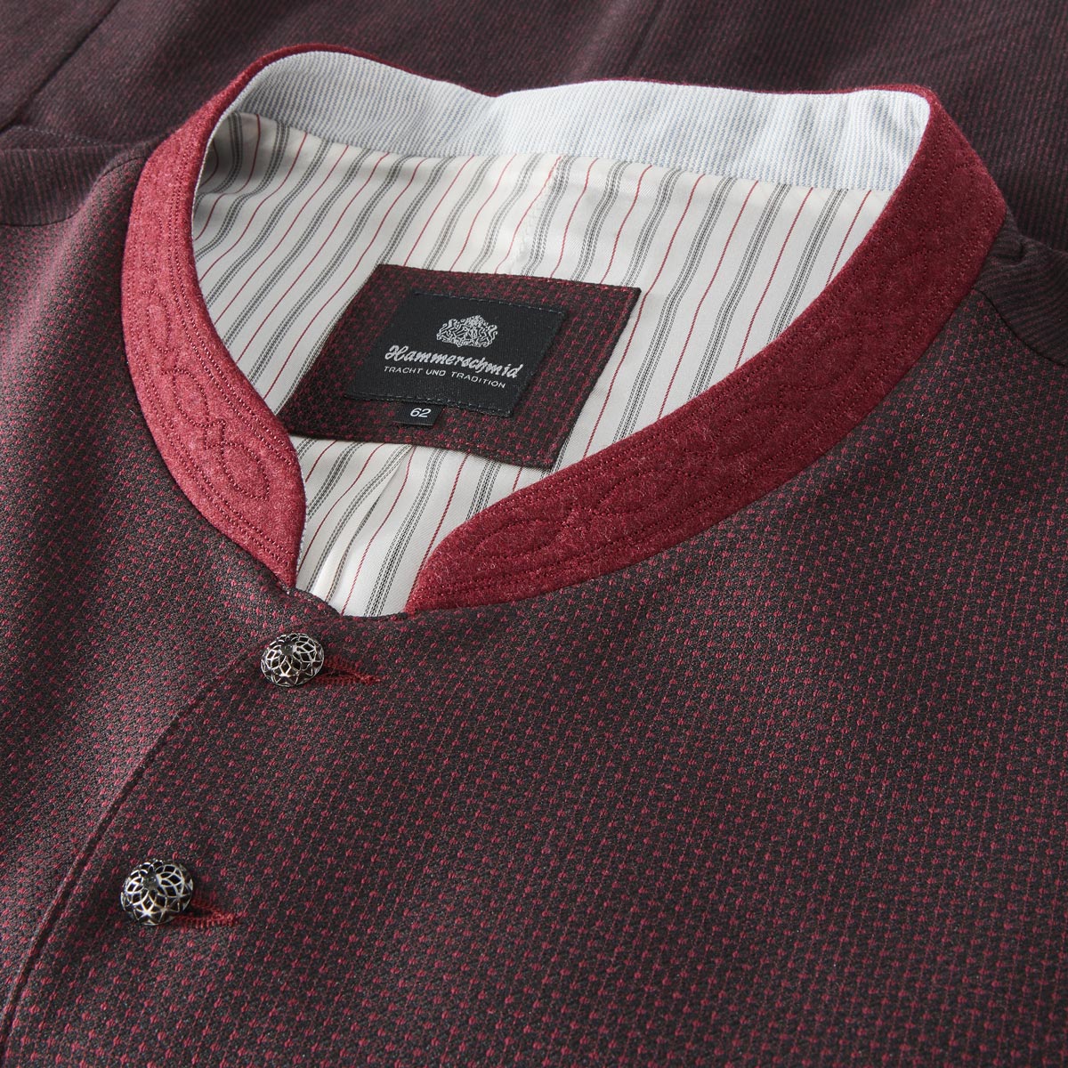Hammerschmid Trachtenweste "Mirko" mit Stretch rot