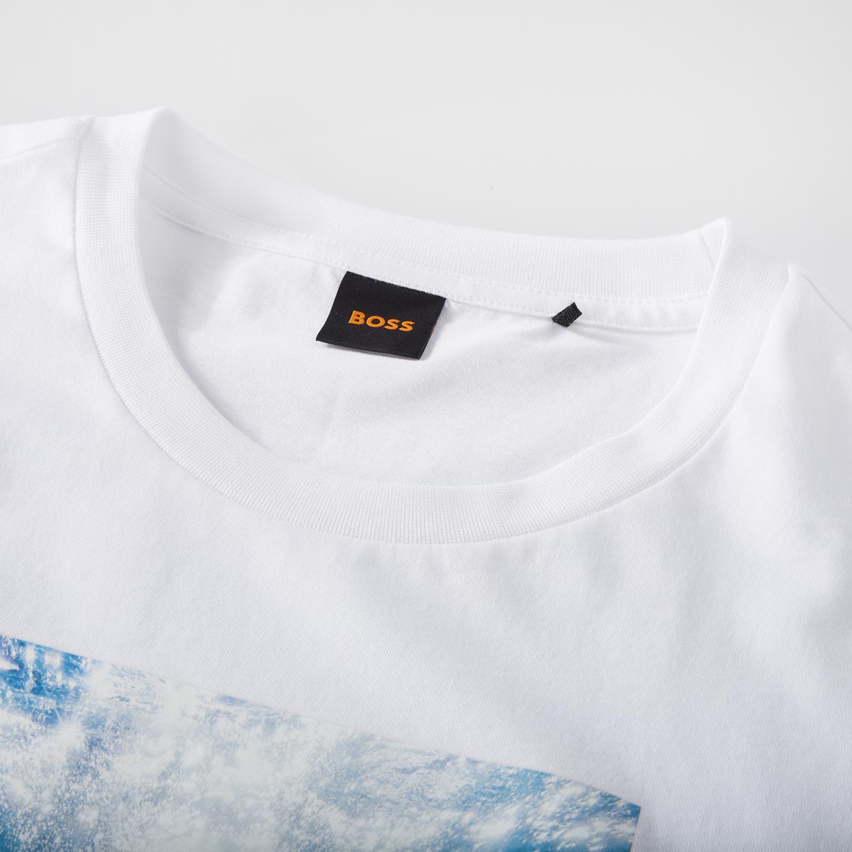 BOSS T-Shirt mit Motiv-Print weiß