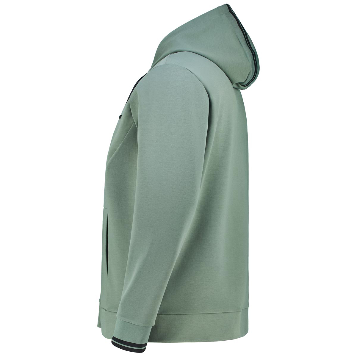 BOSS Sweatjacke mit Stretch Farbe dunkelgrün Größe: 6XL günstig online kaufen