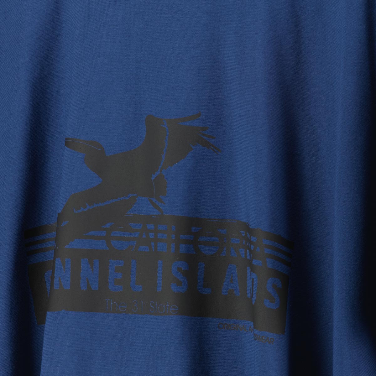 Ahorn T-Shirt mit Print blau