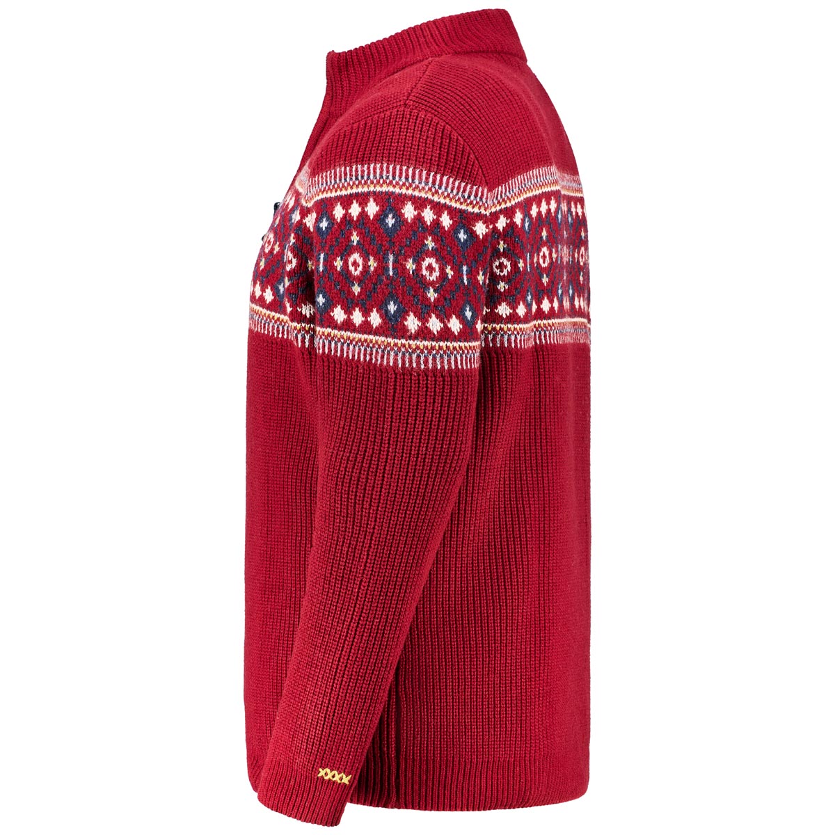 RAGMAN Pullover aus Wollmix dunkelrot