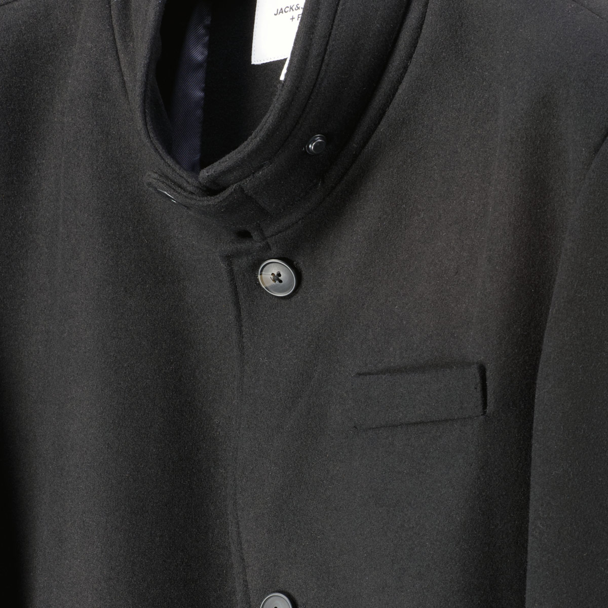 Jack&Jones Mantel aus Wollmischung schwarz