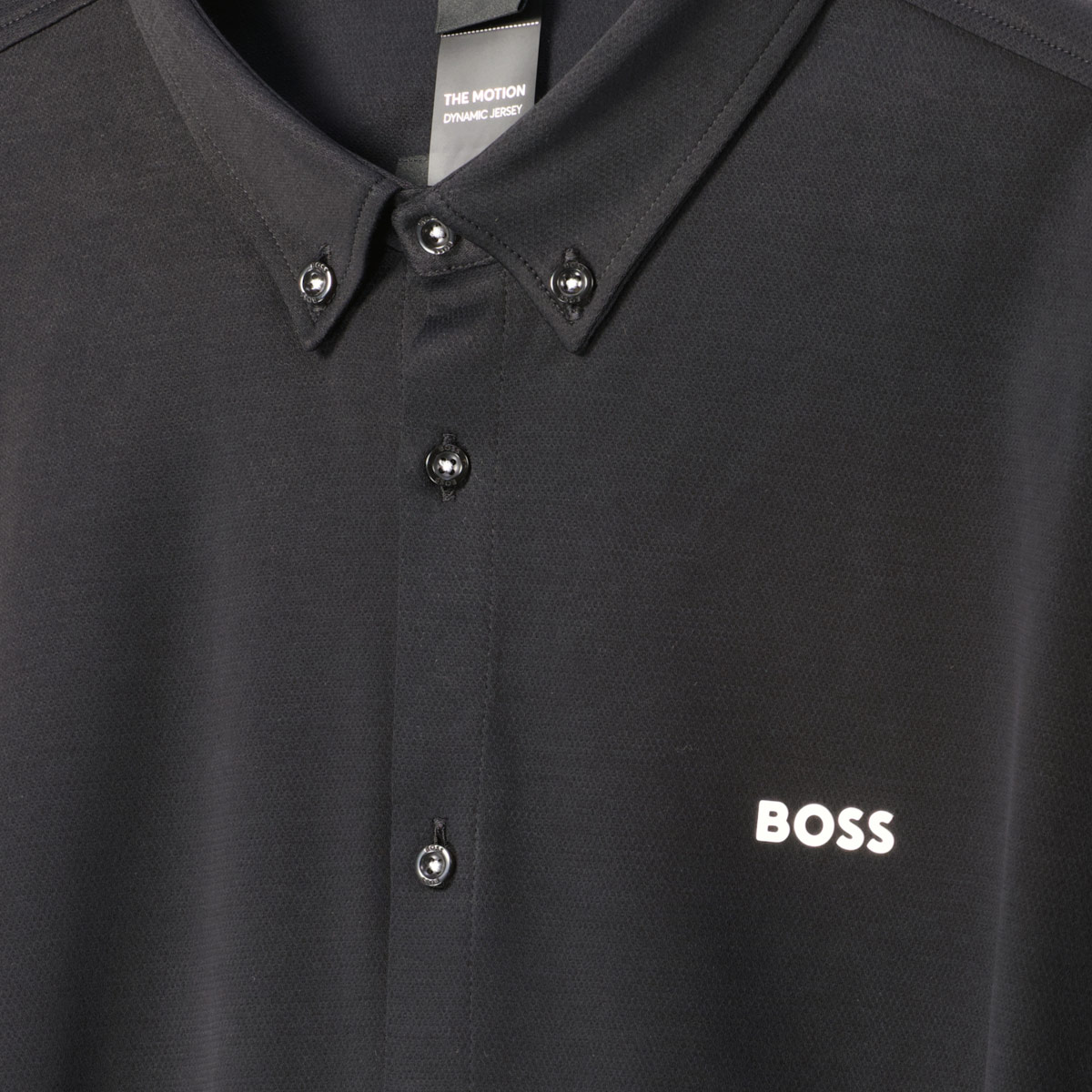 BOSS Knitterfreies Freizeithemd aus Stretch-Jersey schwarz