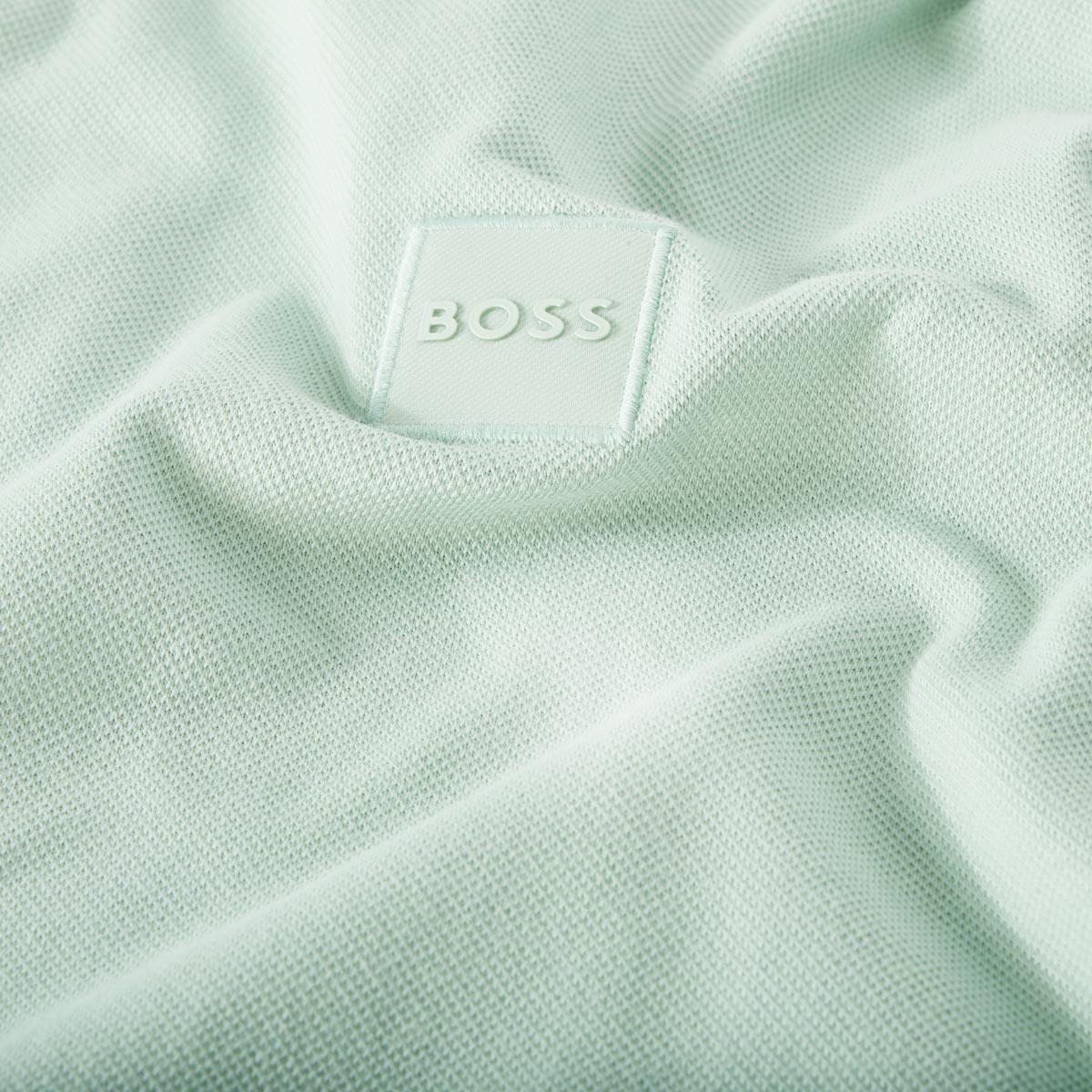 BOSS Poloshirt mit Biobaumwolle mint
