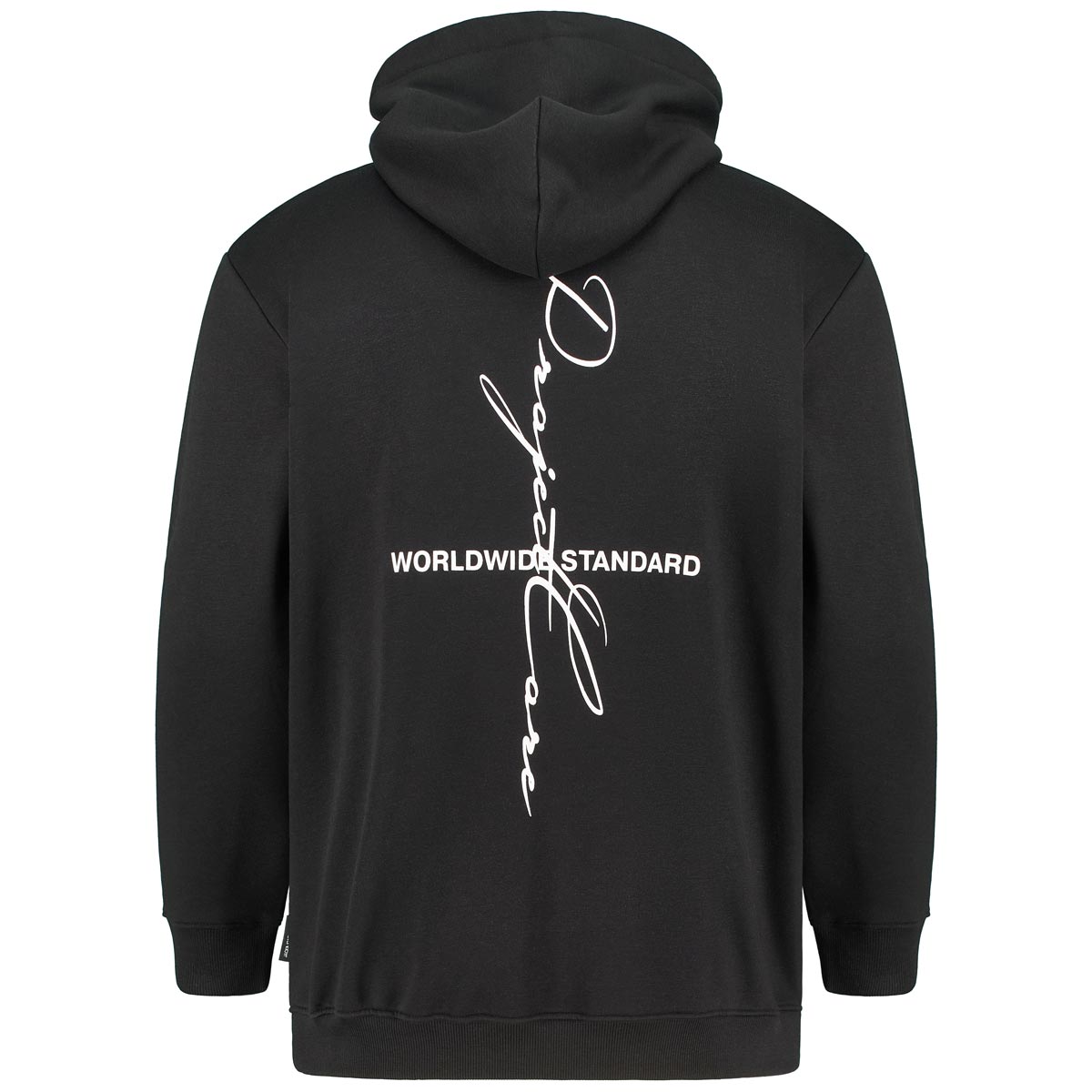 Jack&Jones Hoodie mit Print auf Vorder- und Rückseite schwarz