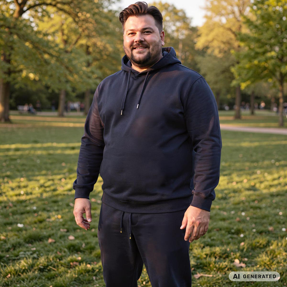 Pfundskerl Hoodie aus Baumwollmischung dunkelblau