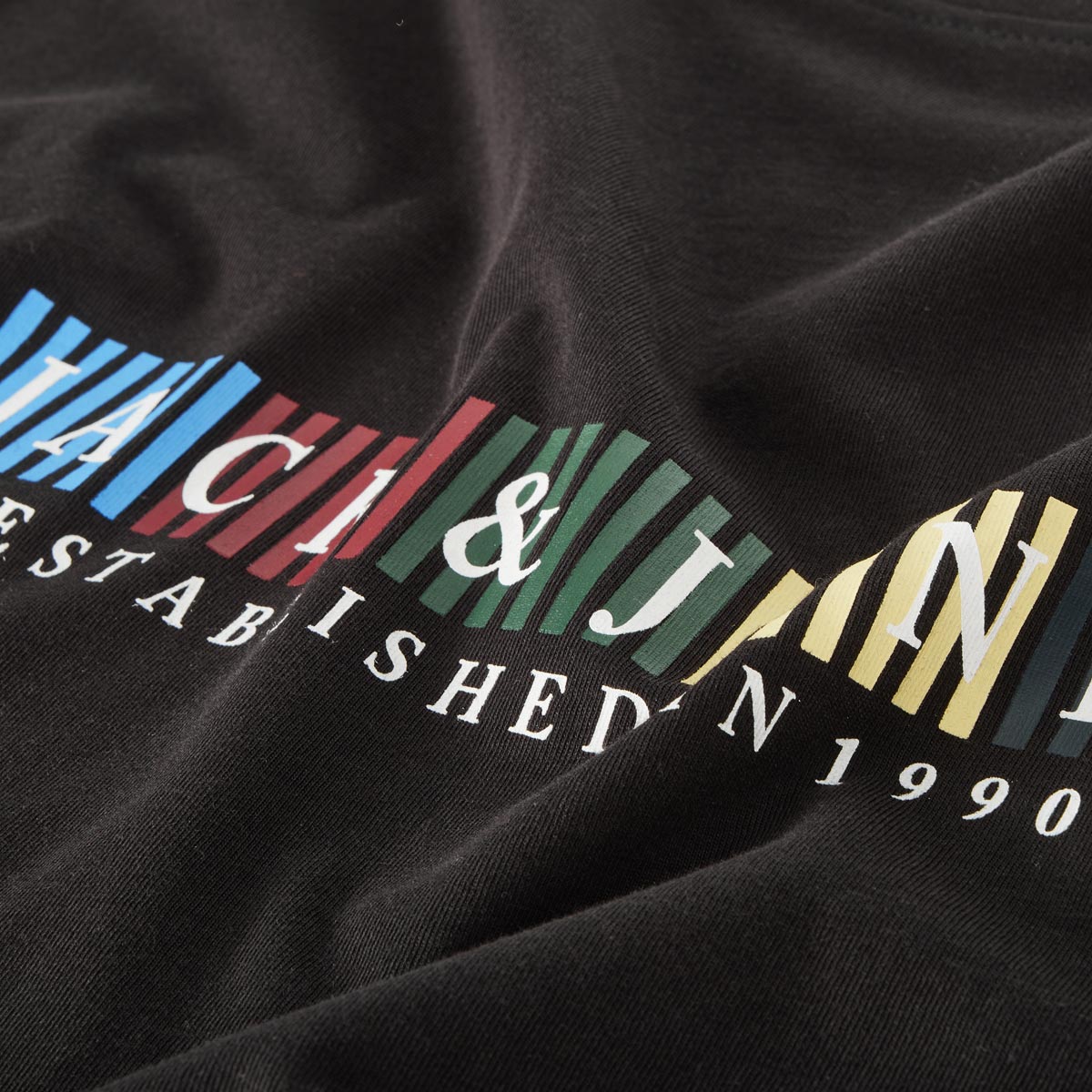 Jack&Jones T-Shirt mit Label-Print schwarz