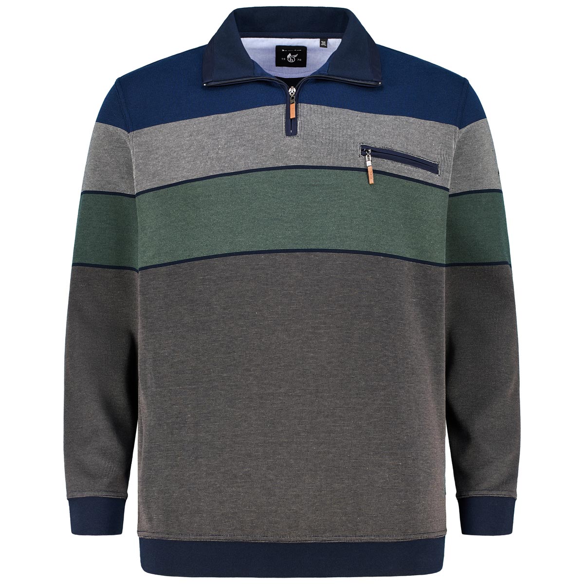 Troyer-Sweatshirt mit Stay Fresh