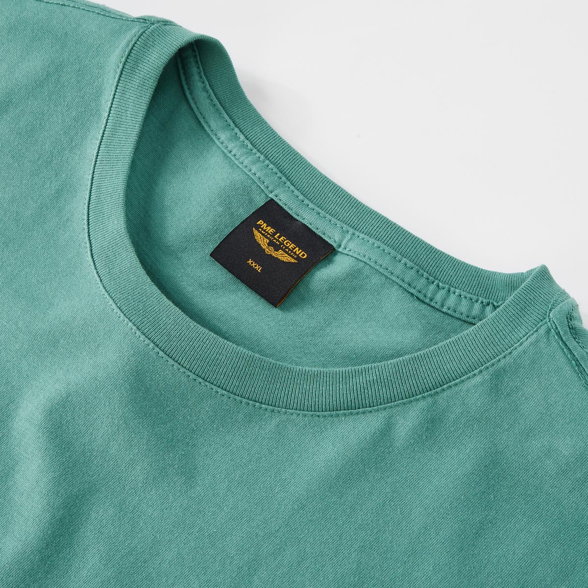 PME LEGEND T-Shirt mit Label-Print grün