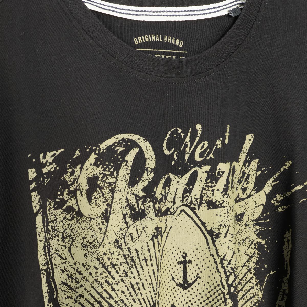 Redfield T-Shirt mit Motiv-Print schwarz