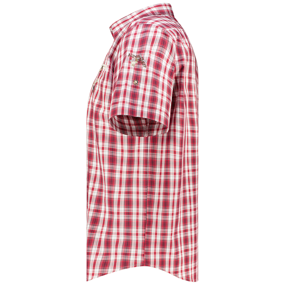 Orbis Trachtenhemd mit Krempelärmeln rot