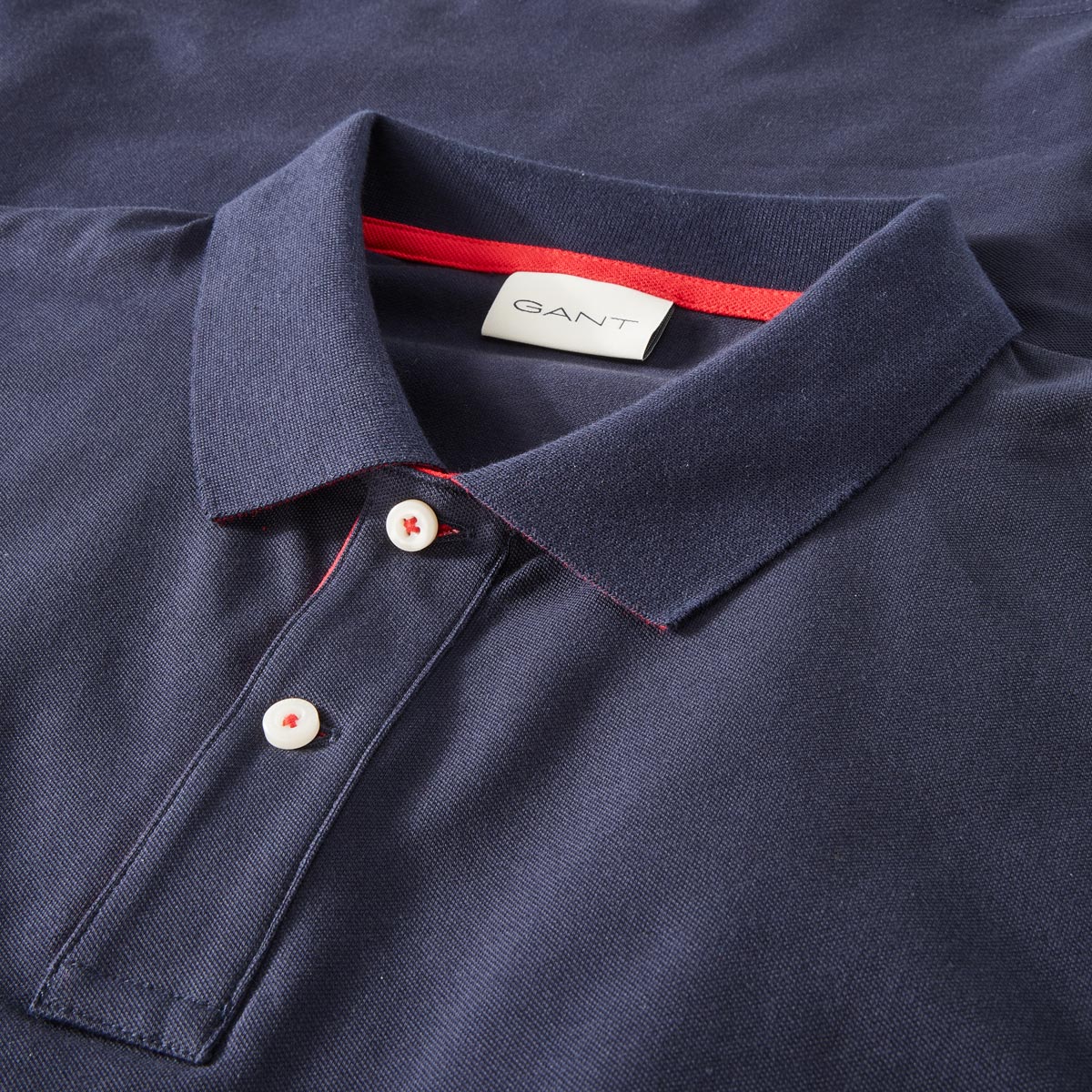 Gant Poloshirt mit Stretch dunkelblau