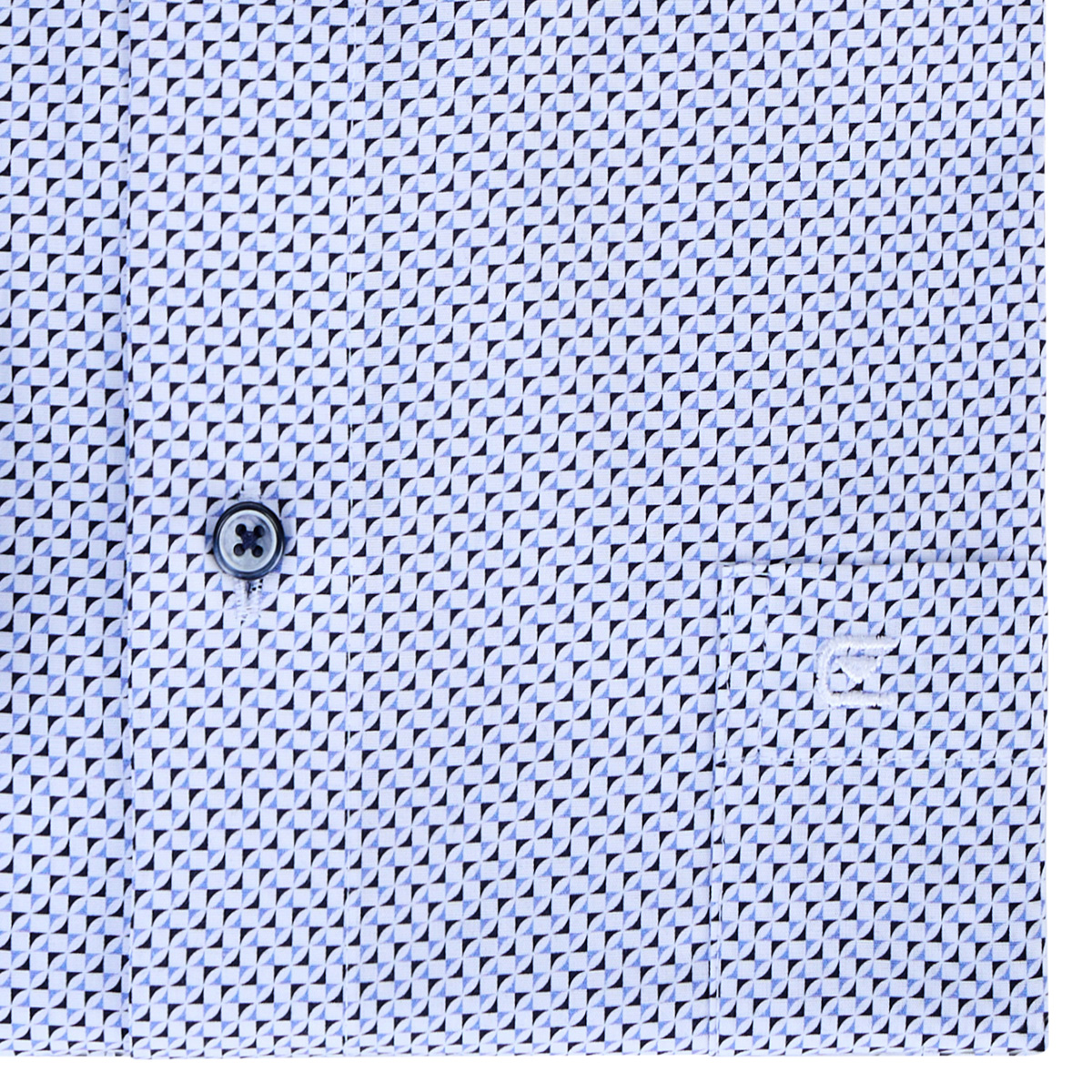 CASA MODA Businesshemd aus Baumwolle, langarm, pflegeleicht blau