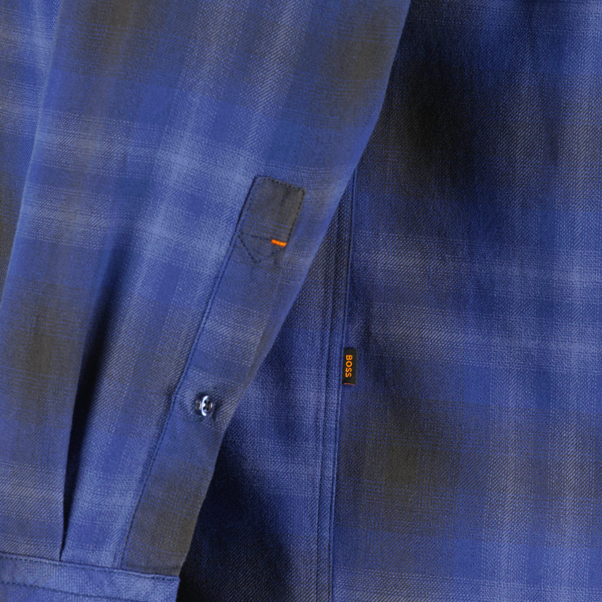 BOSS Freizeithemd aus Baumwolle blau