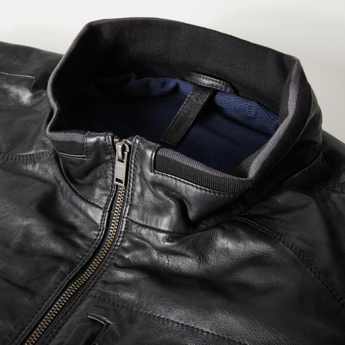 North Lederjacke aus Lammleder schwarz